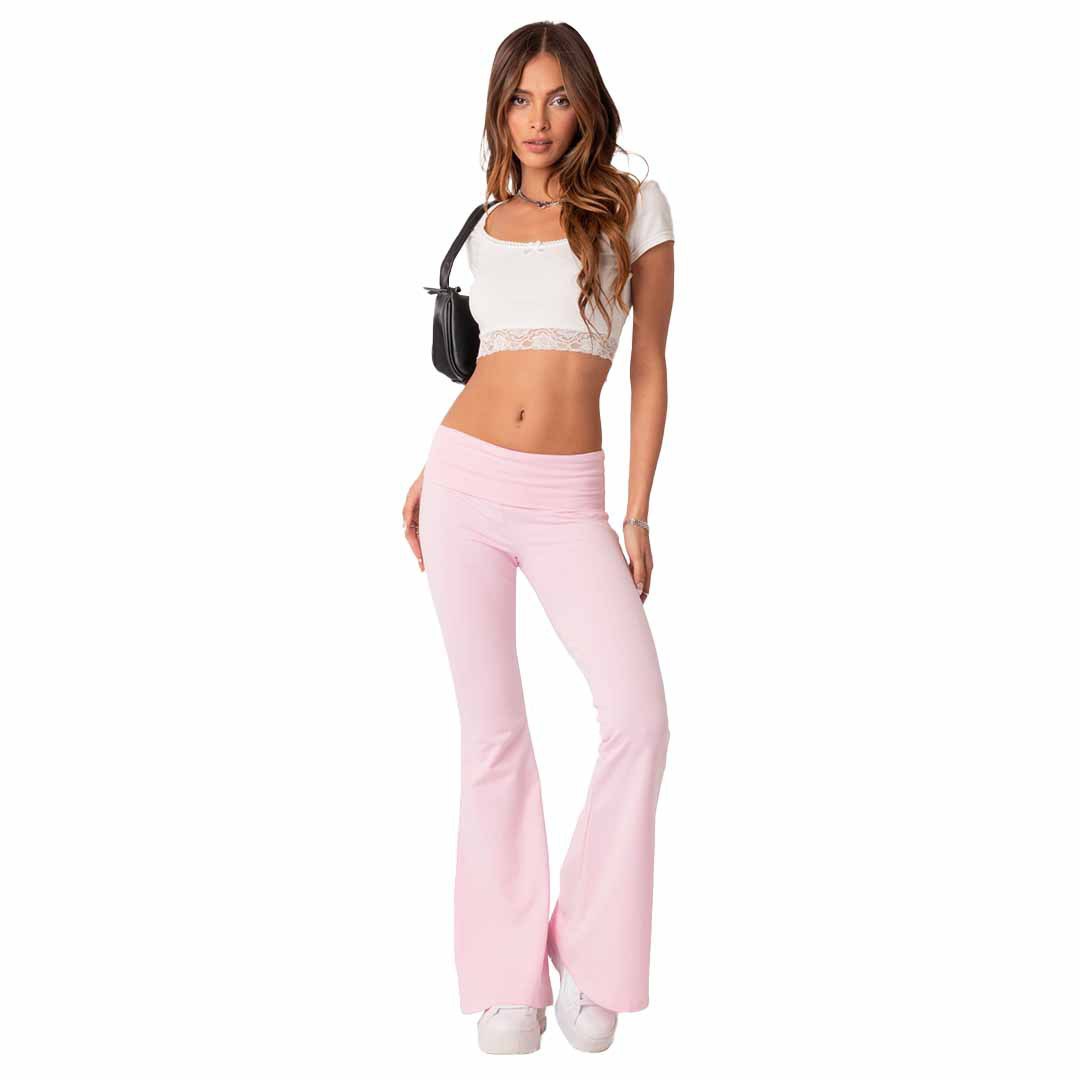 Women's Low Waist Flared Pants | Bell Bottom Wide Leg Trousers - Women's Clothing - Speeding Queen Designs
