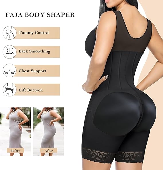 Overbust Faja Body Shaper | Post - Surgery Compression - Faja - Speeding Queen Designs