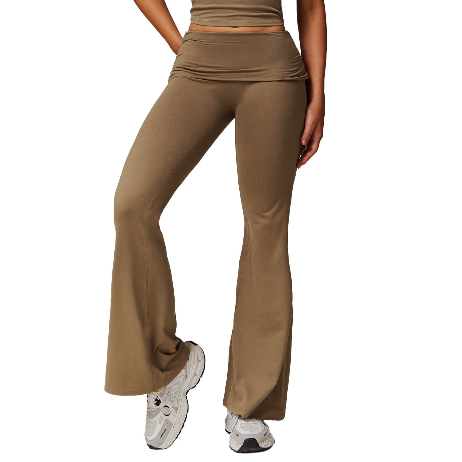 High Waist Bell - Bottom Yoga Pants for Women - Activewear - Speeding Queen Designs