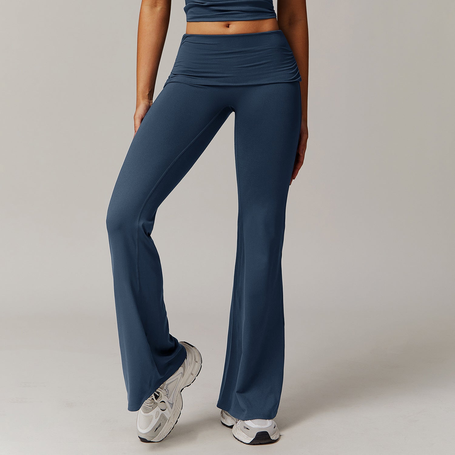 High Waist Bell - Bottom Yoga Pants for Women - Activewear - Speeding Queen Designs