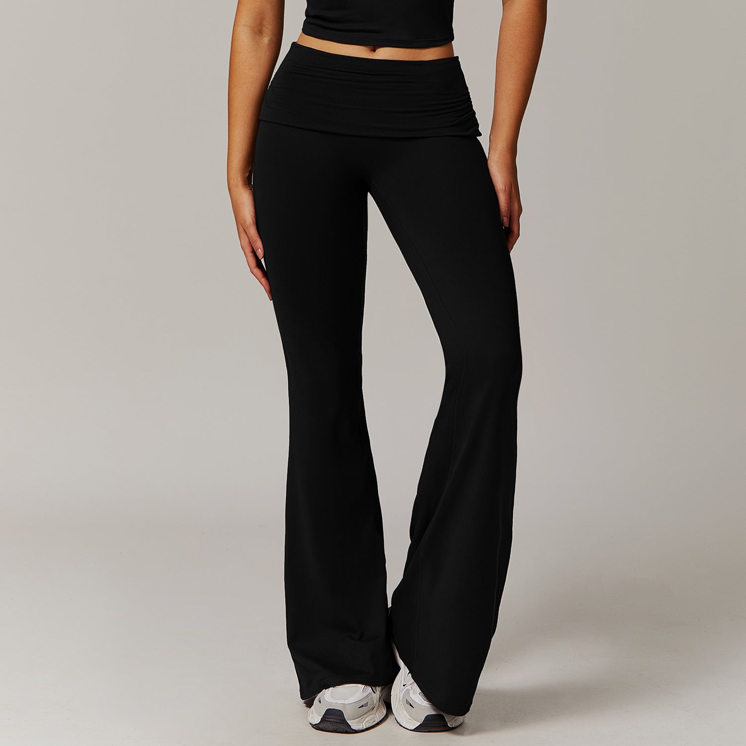 High Waist Bell - Bottom Yoga Pants for Women - Activewear - Speeding Queen Designs