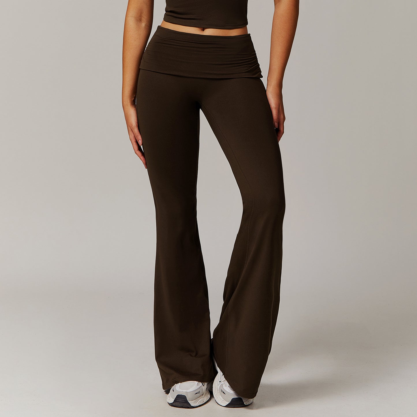 High Waist Bell - Bottom Yoga Pants for Women - Activewear - Speeding Queen Designs