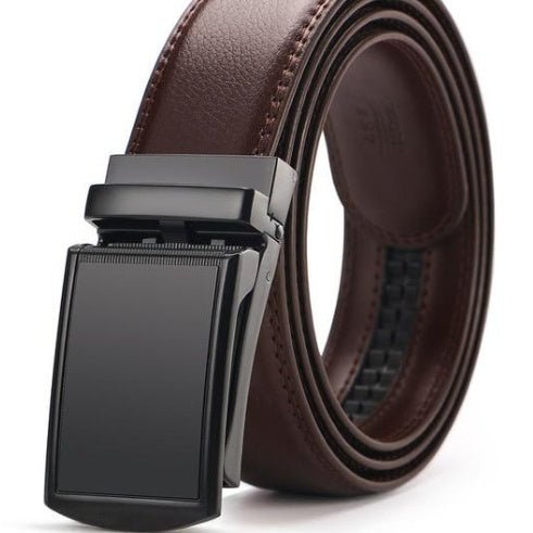 Men's Adjustable Holeless Leather Belt - Men's Accessories - Speeding Queen Designs