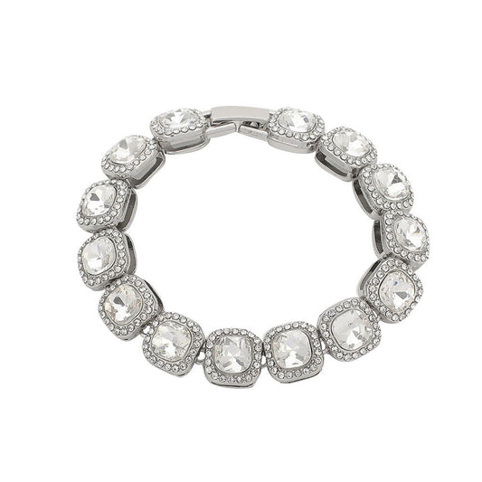Full Diamond Geometric Bracelet | Hip - Hop Crystal Bangle for Women - Jewelry - Speeding Queen Designs
