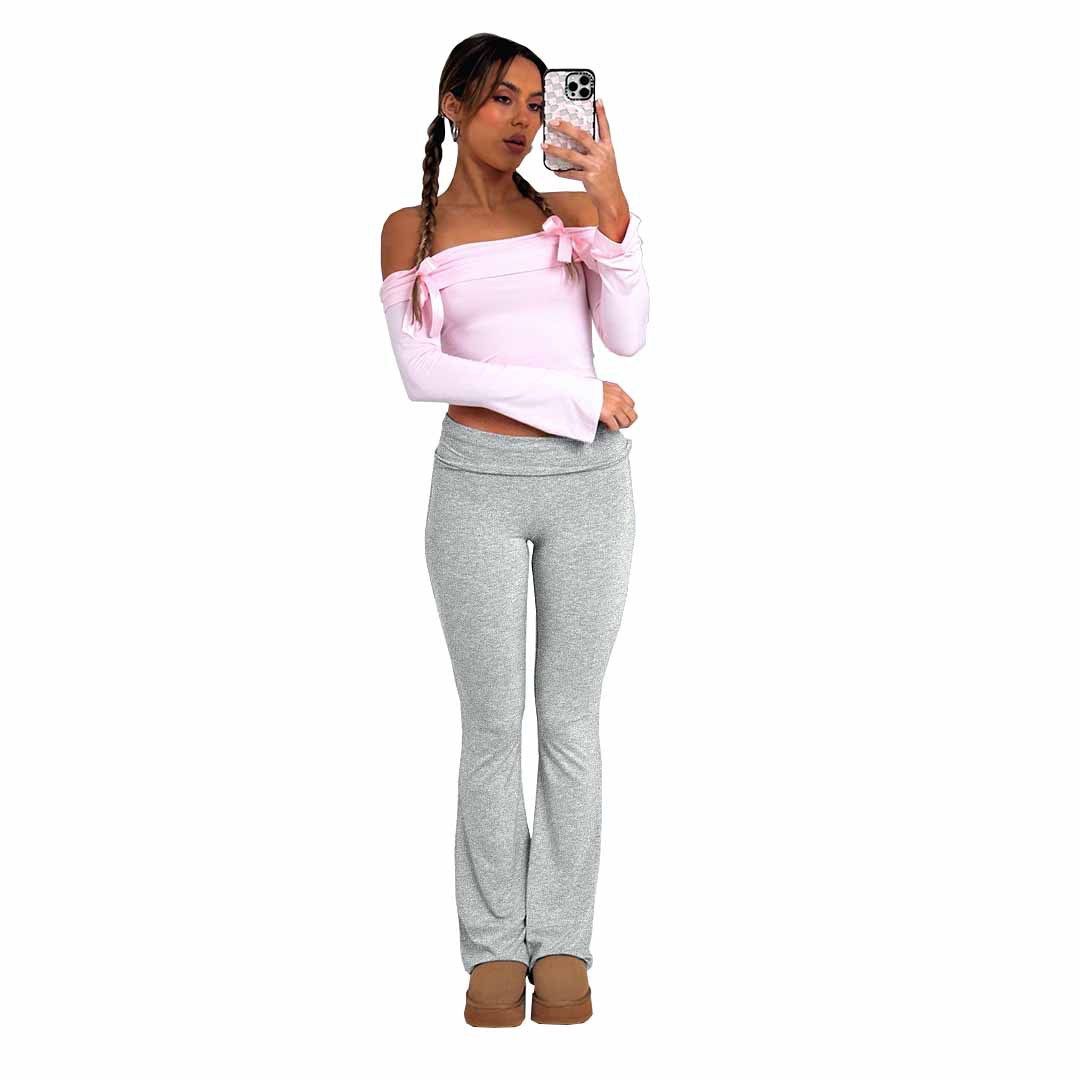 Women's Low Waist Flared Pants | Bell Bottom Wide Leg Trousers - Women's Clothing - Speeding Queen Designs