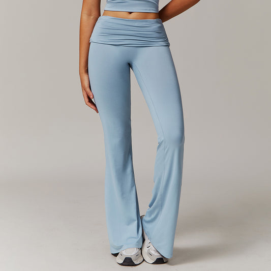 High Waist Bell - Bottom Yoga Pants for Women - Activewear - Speeding Queen Designs
