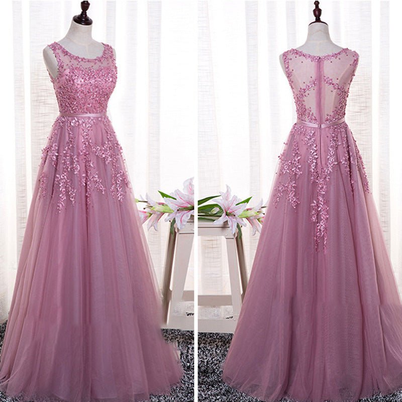 Elegant Long Formal Bridesmaid & Evening Gown - Women's Clothing - Speeding Queen Designs