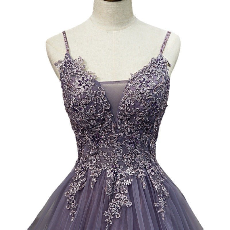 Elegant Purple Formal Dress | Evening & Banquet Gown - Women's Clothing - Speeding Queen Designs