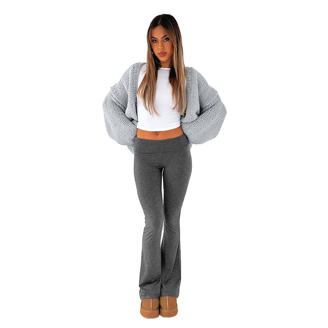 Women's Low Waist Flared Pants | Bell Bottom Wide Leg Trousers - Women's Clothing - Speeding Queen Designs