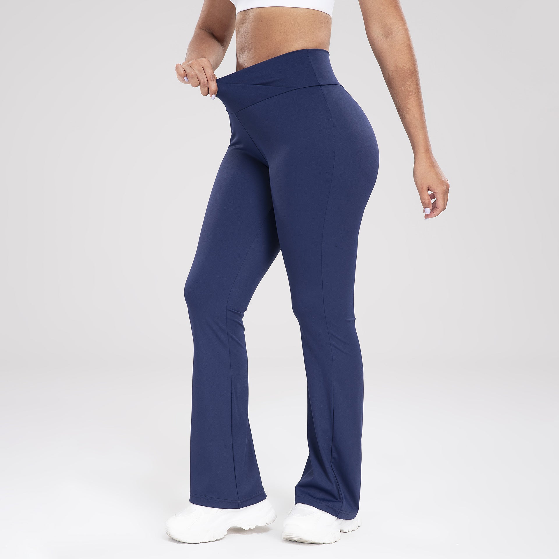 Cross Waist Side Pocket Bell - Bottom Yoga Pants for Women - Women's Clothing - Speeding Queen Designs